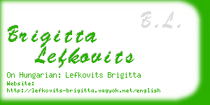 brigitta lefkovits business card